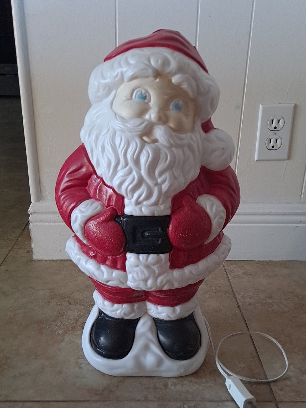 Vintage 90's Grand Venture 18" Red Santa Blow Mold Decoration Indoor Outdoor